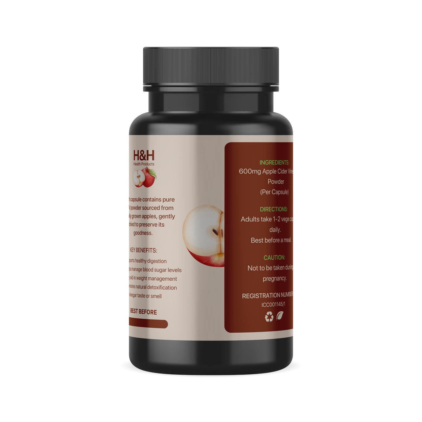 Apple Cider Vinegar Capsules | Digestion & Immune Health